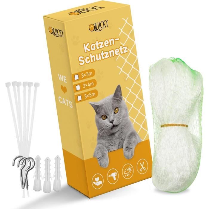Filet de protection pour chat 6x3 m Transparent Kerbl
