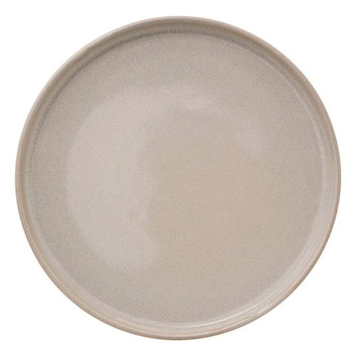 Lot de 6 Assiettes Plates Terre Inconnue 27cm Beige