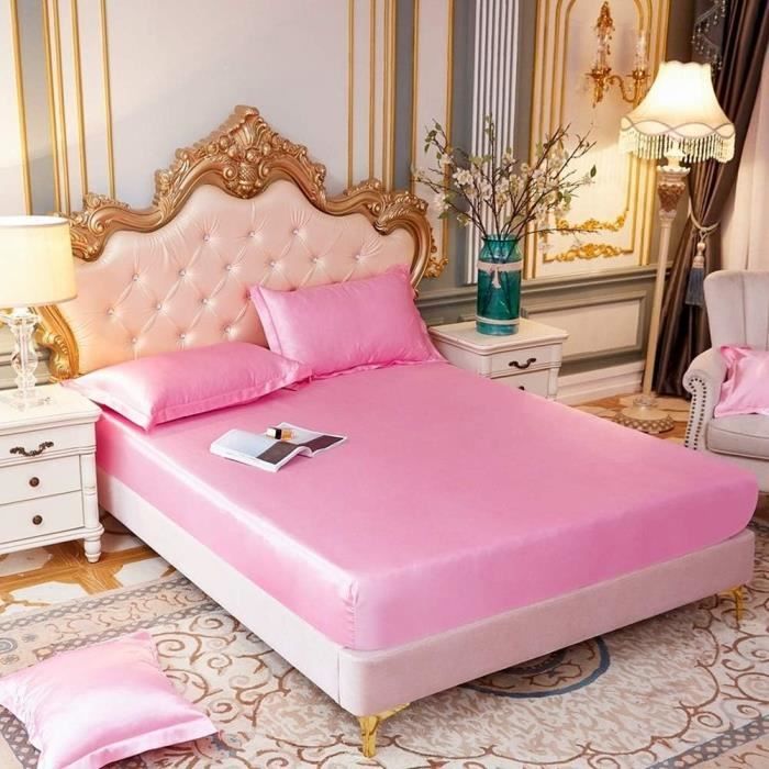 Couvre-Matelas Futon De Couleur Unie,Housse De Matelas Tatami Lavable À Glissière Pleine Grandeur,Couvre-Matelas De Sol en Coton pour La Protection Contre La Poussière,Rose,Twin/90x200cm