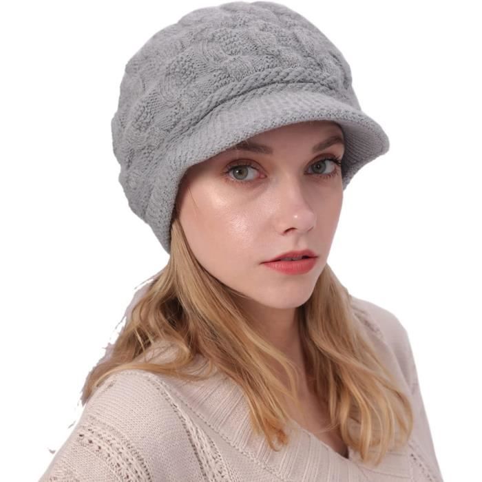 Casquette Femme Hiver - acheter pas cher casquette d' hiver pour femme