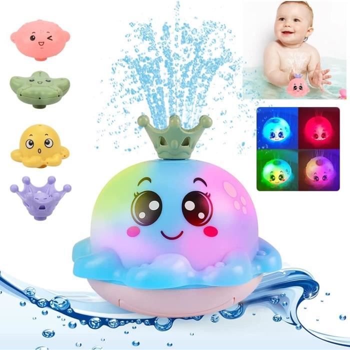 Jouet De Bain Enfant Jouets De Bain Pour Bébé 1 An Et - Set Éléphant, Tortue, Canard Avec Effets D'Eau - Éducatif Et Amusant