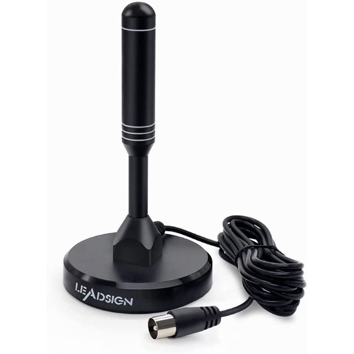 Antenne WiFi6E Eightwood - Gain élevé, Base Magnétique - Triple Bande 2.4/5/6 GHz - Câble 2m