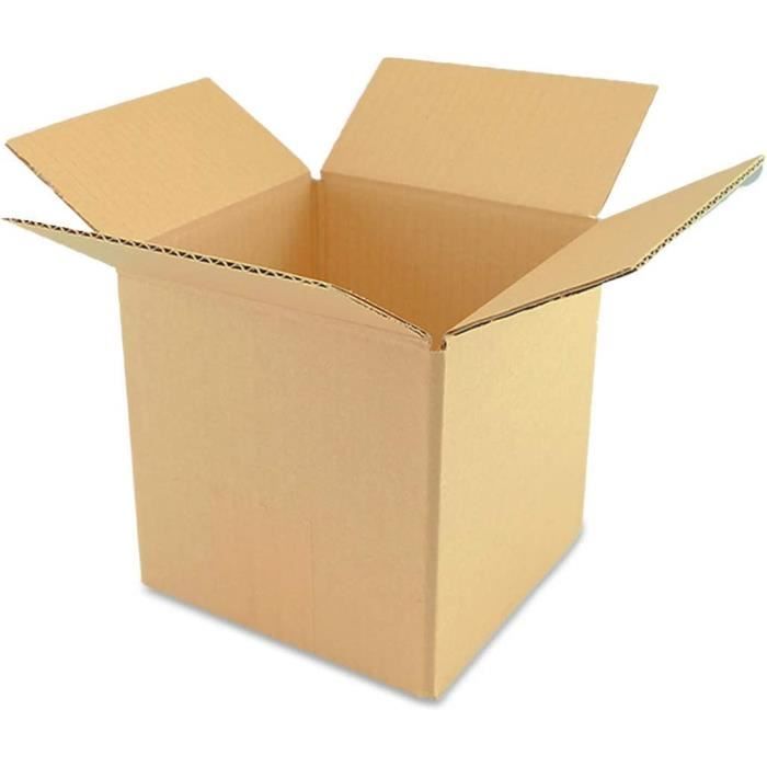 Lot De 20 Cartons Vêtements Simple Cannelure 60x40x30cm + Ruban Adhésif Offert