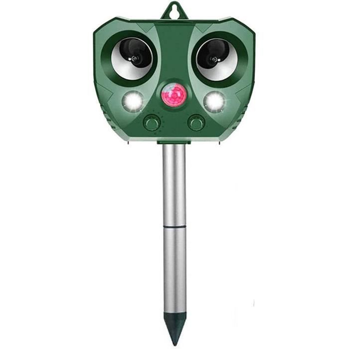 Répulsif Pour Animaux D'extérieur Alimenté à L'énergie Solaire Par Mouvement Activé Avec Charge USB Pour Chiens Chats - Jardin - 9