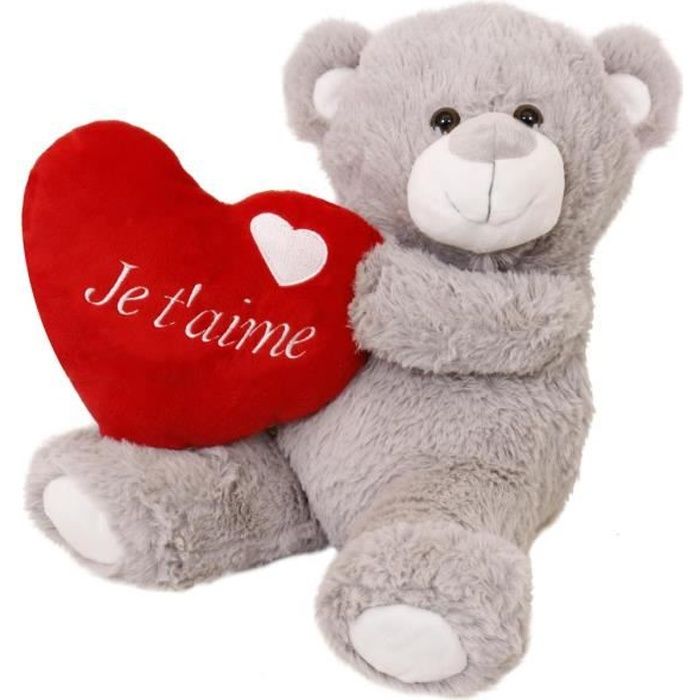 grosse peluche coeur