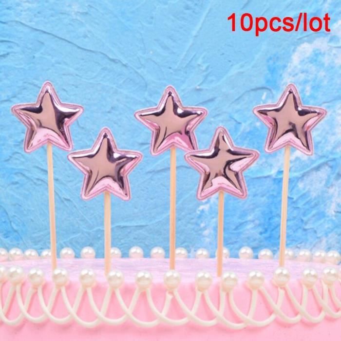 R 10 Pieces Lot Princesse Couronne Un Diamant Decoration De Gateau 1st Anniversaire Decoration Enfants Bebe Garcon Fille Fete Decor Cdiscount Maison