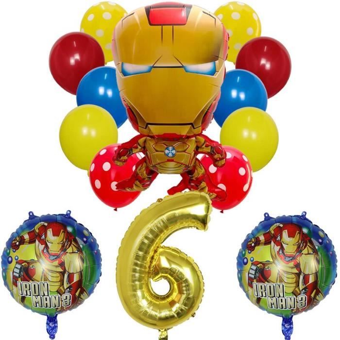 14 Pieces Spiderman Captain America Iron Man Ballon Rond Bebe Douche Numero Ballon Joyeux Anniversaire Fete Decor Enfant Ma23 Cdiscount Maison