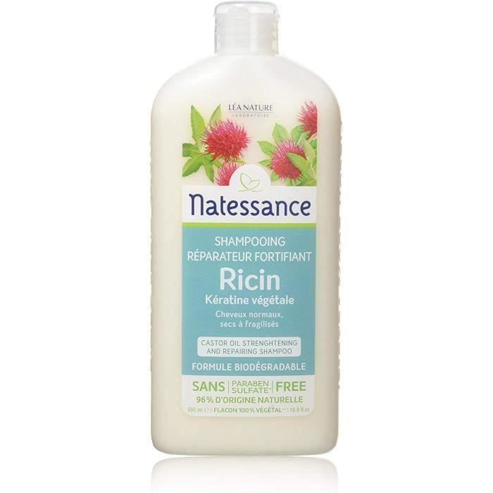 Natessance Capillaire Shampooing A L Huile De Ricin Et Keratine Vegetale 500 Ml Cdiscount Puericulture Eveil Bebe