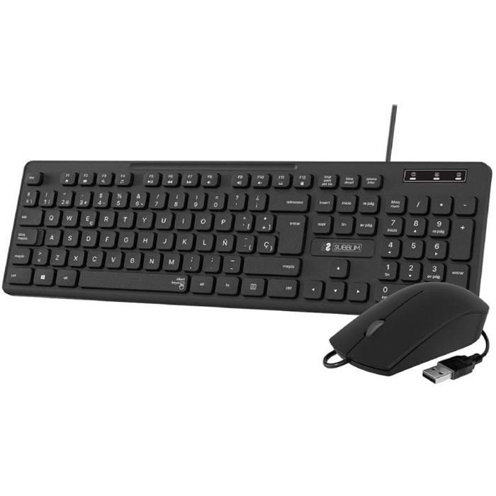 SUBBLIM SUBKBC CSSK01 clavier incluse Universel USB QWERTY Espagnole Neuf - vue 2