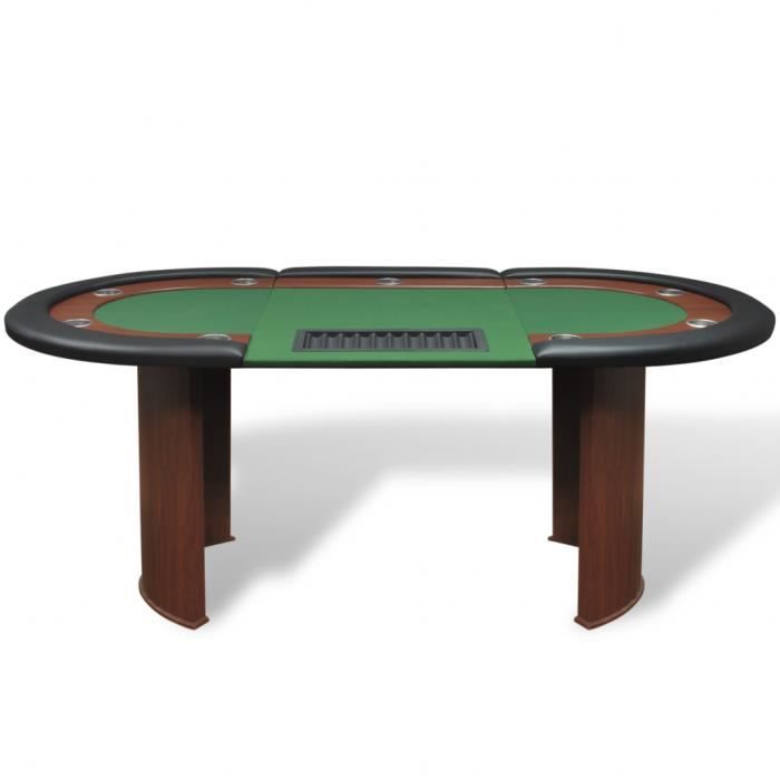 vidaXL Table de poker pliable 10 joueurs Vert 207x106x76 cm80402 - Table de poker | fnac Belgique vidaXL Table de poker pliable 10 joueurs Vert 207x106x76 cm80402 - Table de poker | fnac Belgique
