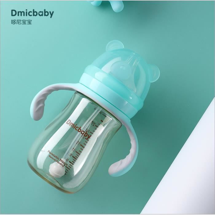 1pc 210ml Biberon Grande Ouverture Nourriseur De De Lait Avec Poignée