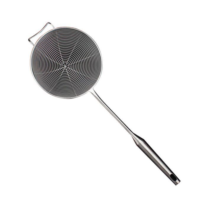 YARNOW 1 Pelle à Résidus D'huile Turque En Acier Inoxydable Pour La Maison, La Cuisine, L'araignée, Tamis à Mailles Fines, Passoire Pratique, Pelle à Maille Fine, Cuillère à Maille