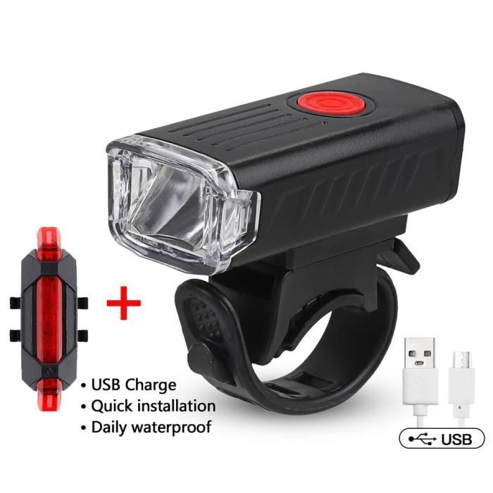 6000 lm DEL Vélo Feux rechargeable USB phare feu avant Torch