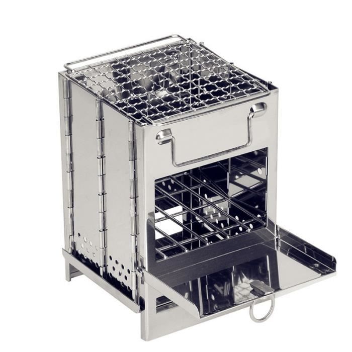 Réchaud Fusée Portable DareSpace à Bois – Cuisson Extérieure Avec Sac – Idéal Camping