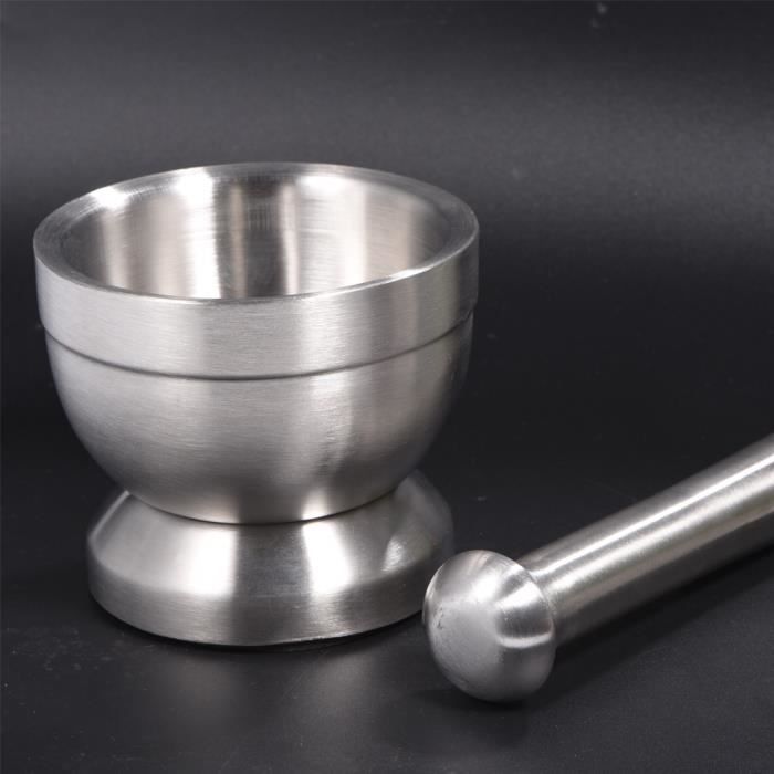 Mortier Et Pilon En Verre - Petit Format 6.5x6.5x3.5 Cm, Pour Broyer Pilules, Médicaments Ou épices De Labo