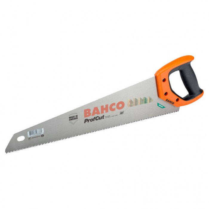 Scie égoïne - BAHCO - Profcut 475mm - Denture isocèle - Sciage confortable