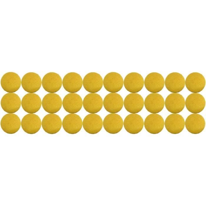 Lot De 11 Balles De Baby-foot Professionnelles En Liège Jaune - Bonzini - Pour Tables Classiques