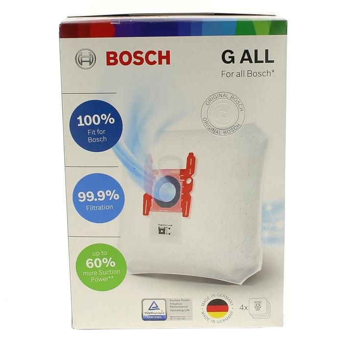 Sacs aspirateur type g par 4 17003048 - aspirateur - Bosch