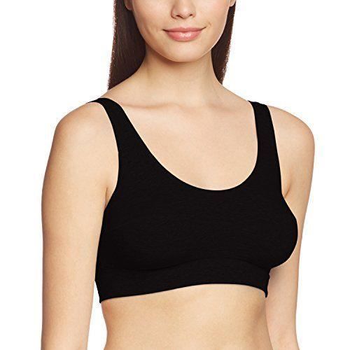 CALIDA  Bustier Elastic - Bustier - uni - Femme - Noir (Schwarz 992) - 48 (Taille fabricant: M = 44/46) - 2138-992