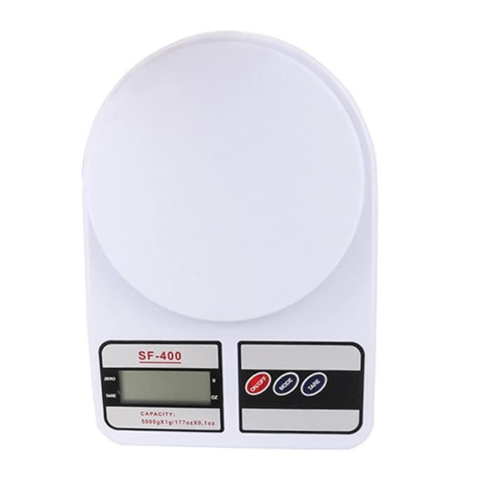 Balance De Cuisine Numérique Letron - Précision 1g Jusqu'à 10kg - Écran LCD Et Fonction Tare - Idéale Pour Pâtisserie Et Cuisine