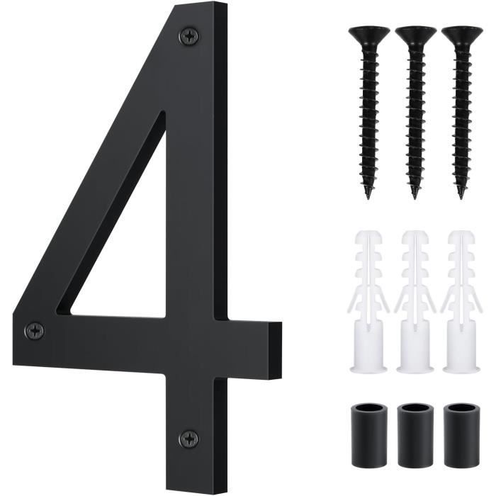 Numéros De Maison Flottants - 12,7 Cm - Numéros De Maison Modernes