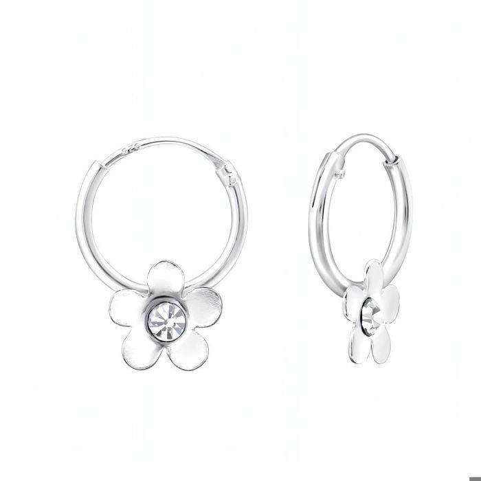 KBC - Boucles d'oreilles Clous Argent 925 Rhodié Zirconium Rond 5mm