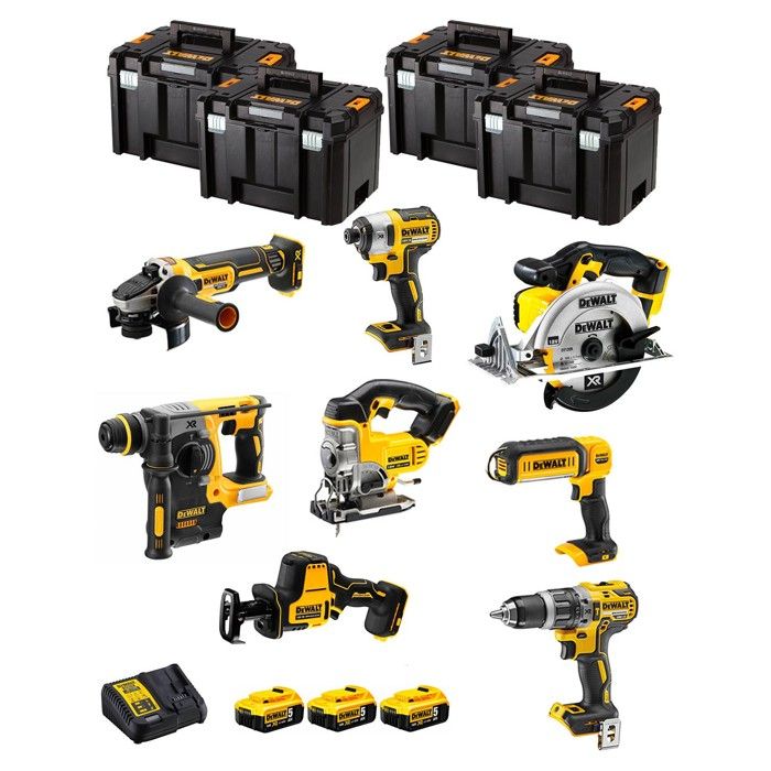 DeWALT Kit DWK804T (DCD796 DCH273 DCG405 DCF887 DCS331
