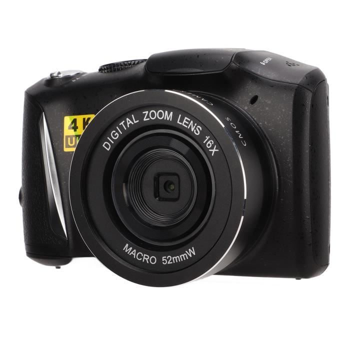 Duokon Caméra de vlog 4K CD‑R3 Appareil Photo Numérique 4K Caméra Vidéo Ultra HD 48MP Caméra de Vlog avec Zoom Numérique 16X