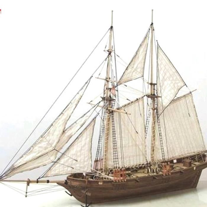 Kit DIY Bateau à Voile En Bois à Peindre - Mini Bricolage Créatif Pour Enfants - 17,5 X 9 X 8 Cm
