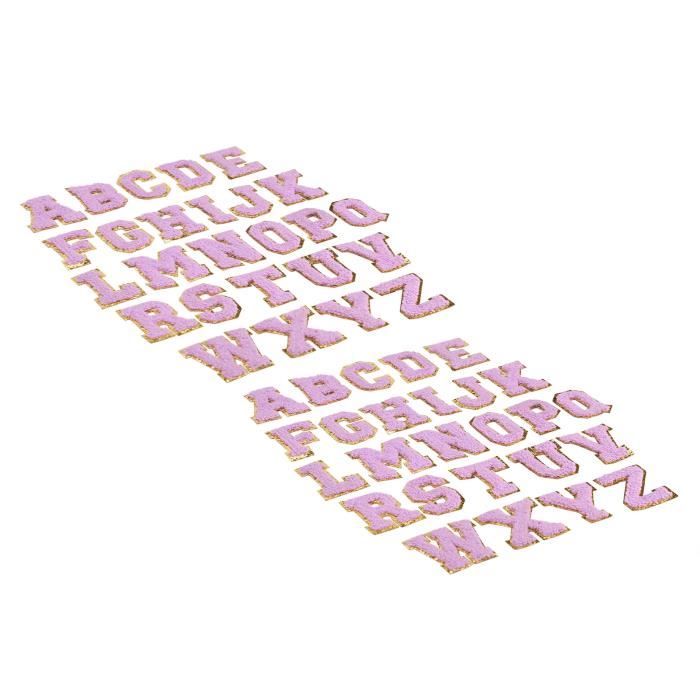 26 écussons Thermocollants Fleurs Et Lettres - Patchs Brodés Pour Customiser Vêtements (DIY)