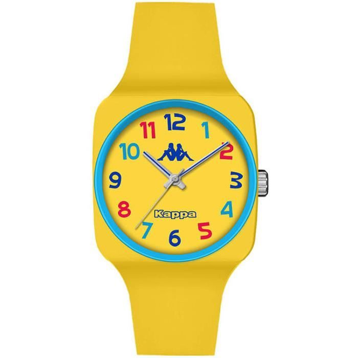 Montre enfant - KAPPA - PE-22 - Jaune - Silicone - Analogique - 3 ATM