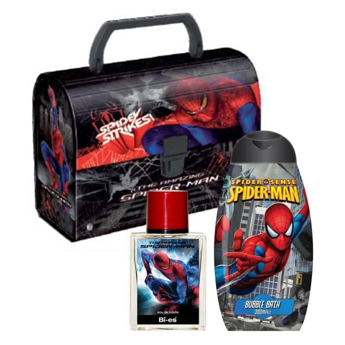 Coffret cadeau parfum Spiderman : eau de toilette 50ml + bain moussant