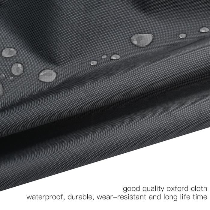 Housse Pour Tondeuse Autoportée – Imperméable 600D, Taille 195x66x108 Cm – Protection Vent, UV, Poussière – Avec Sac - 8