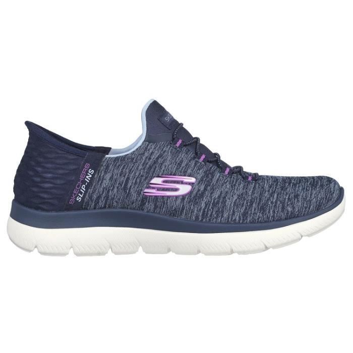 Skechers Baskets SKECHERS SUMMITS DAZZ - SKECHERS - Talon plat - Bout rond - Bleu