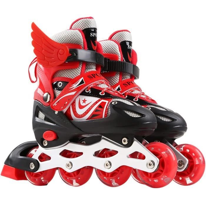 Patin à Roulettes Pour Débutant Rollers En Ligne Réglables Pour