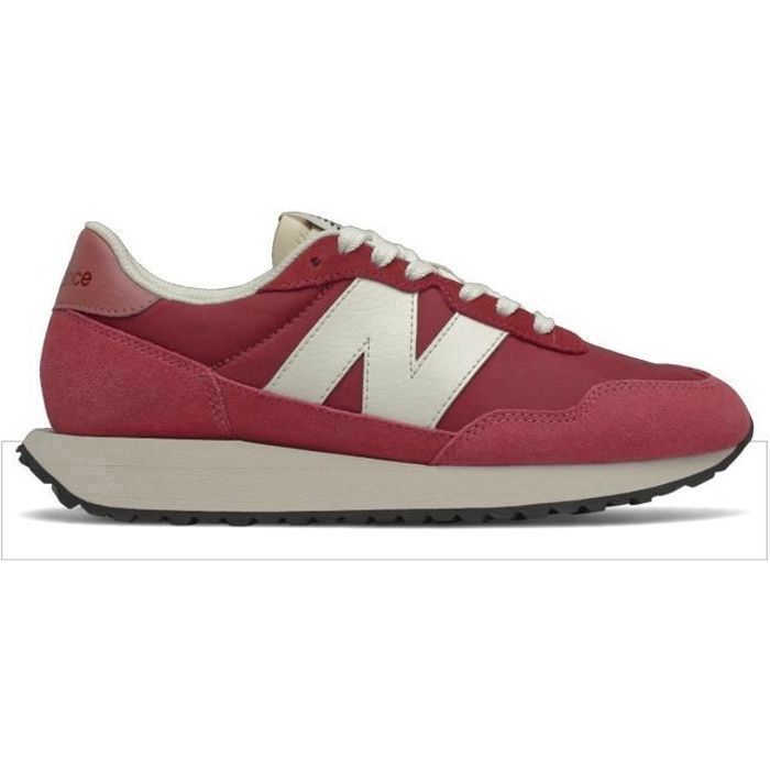 Basket New Balance WS237-DF1 - Femme - Cuir - Rouge - Lacets