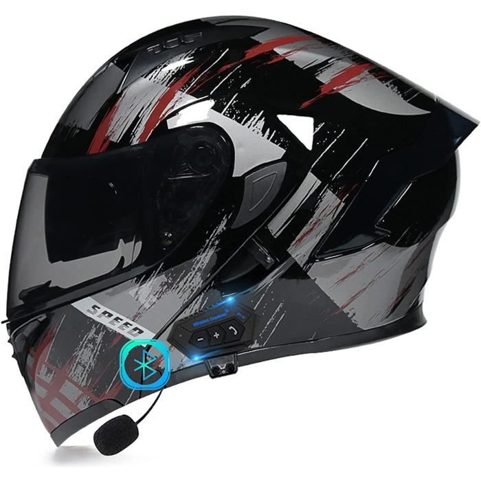 Casque Moto Intégral Femme Avec Oreilles De Chat - Homologué ECE, Visière, Taille M (57-58cm) - 7