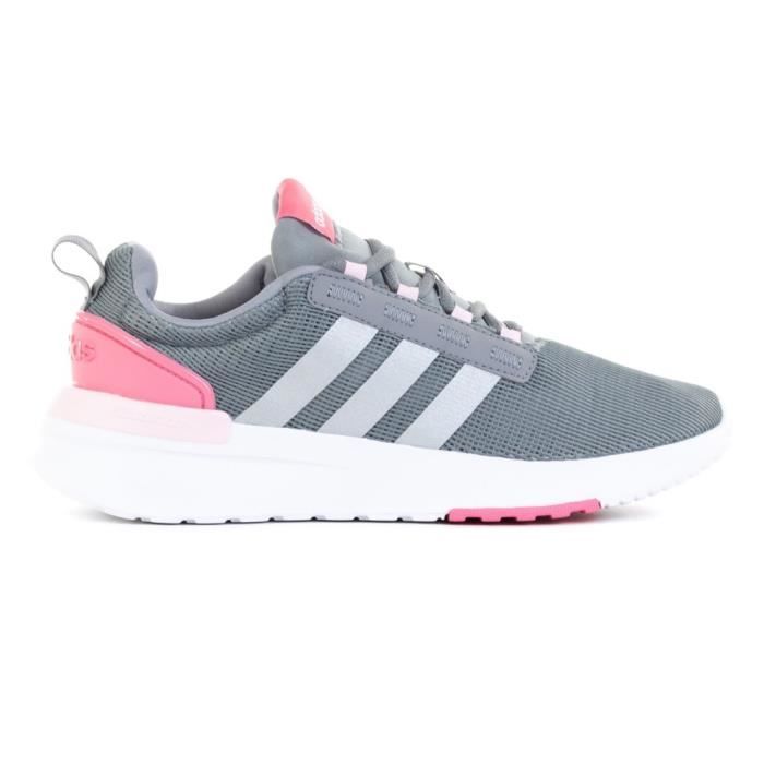 Adidas Baskets - ADIDAS - Racer TR21K - Enfant - Gris - Lacets - Textile - Plat