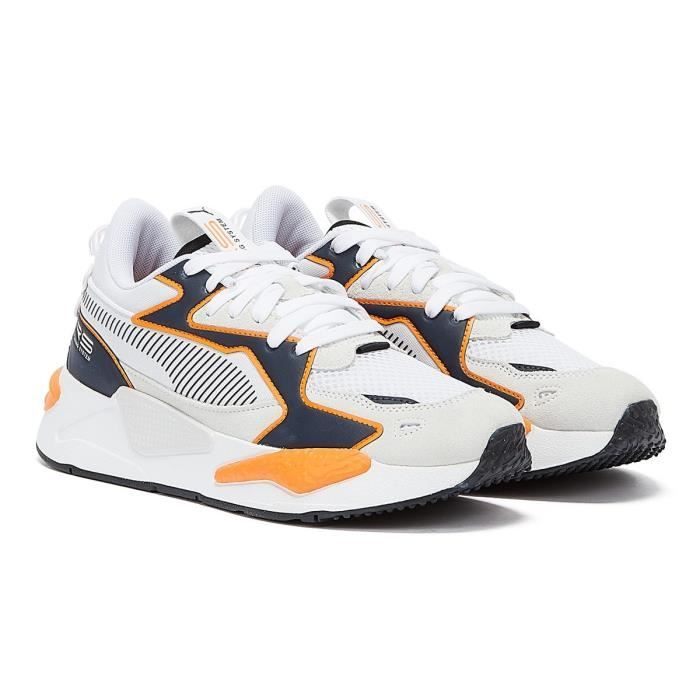 puma blanche et bleu