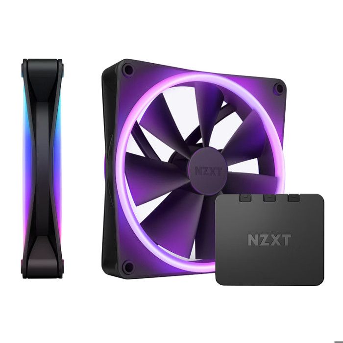 Nzxt F140 RGB DUO Twin Pack Boitier PC Ventilateur 14 cm Noir 2 pièce(s) - vue 7