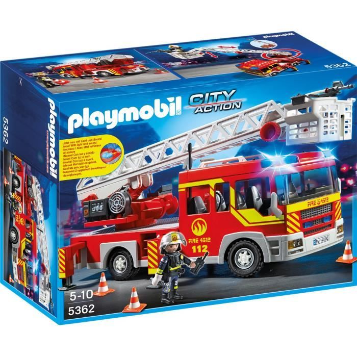 Photo de playmobil-5362-city-action-camion-de-pompiers-avec