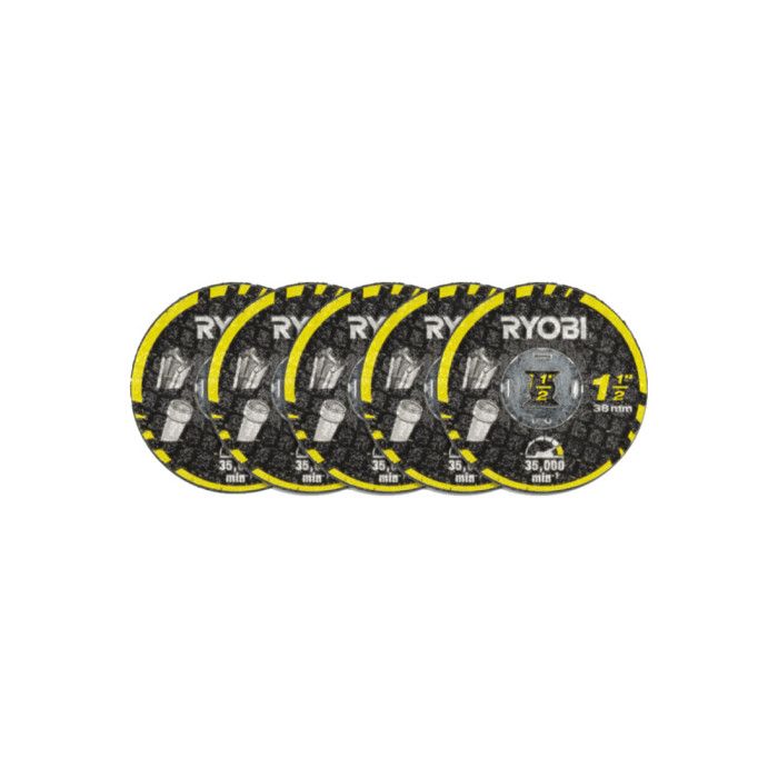 Lot de 5 disques à tronçonner EZ Lock RYOBI RAR302 5 38mm