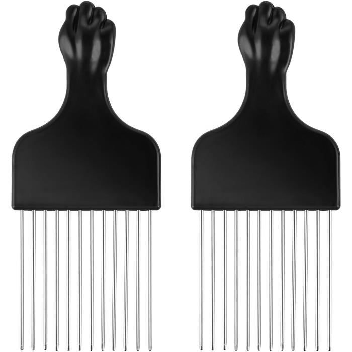 Peigne Africain En Métal - 5,83x2,83 Pouces - Marque Uxcell - Neuf Origine Chine