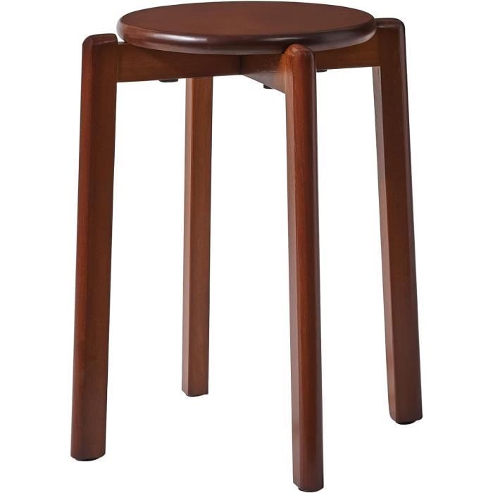Chaise Tabouret Empilables, Tabouret De Bar Rond, Structure En Bois ...