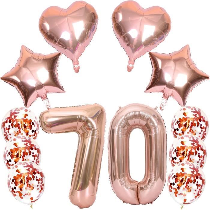 MANUKA Ballons Lettres Or Rose A à Z - Ballons Hélium 16 Pouces Pour Anniversaire, Mariage Et Fêtes