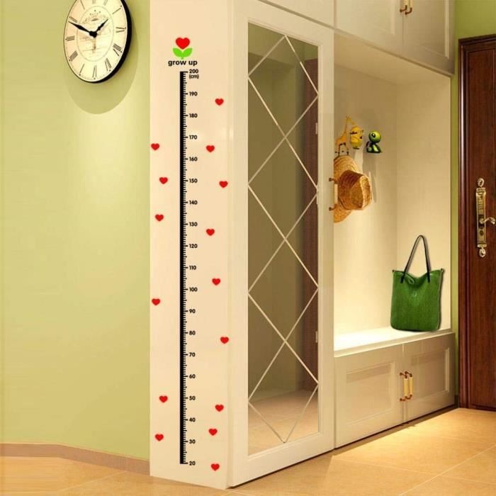 Toise Murale Stickers Muraux Chambre Bebe Hauteur Croissance Enfant Sticker Mural B B Ki Cdiscount Maison
