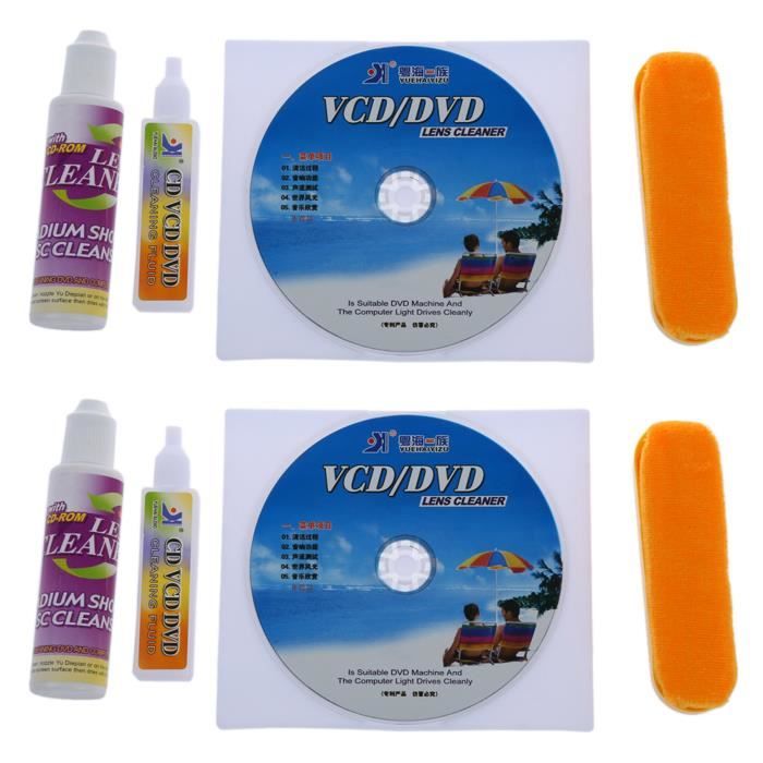 8X CD DVD Kit Rom Lecteur Entretien Nettoyage de Lentille - Cdiscount  Informatique