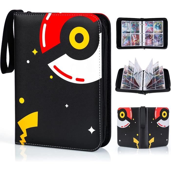 Classeur Carte Album, 4 Pochettes Classeur Carte One Piece, Classeur Cartes à Collectionner De 50 Pages Peut Contenir, Classeur Compatible Avec Cartes, Porte Cartes En Cuir ImperméAble (900 Cartes