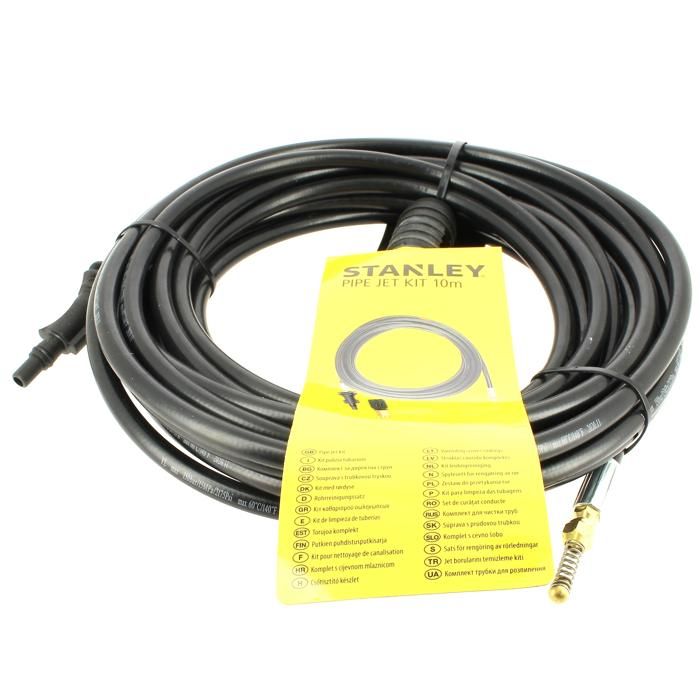 Flexible deboucheur canalisation 10m nettoyeur haute pression stanley