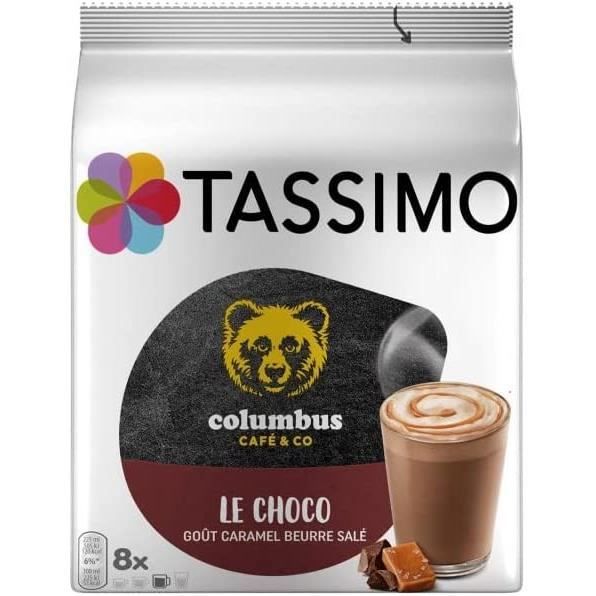 LOT DE 2 - TASSIMO - Colombus Le choco - Caramel beurre salé - 8 dosettes -  240 g - Cdiscount Au quotidien